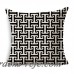Estilo nórdico Beige negro patrón geométrico de algodón de lino cojín almohada Home Decor sofá funda decorativa 40198 ali-87273751